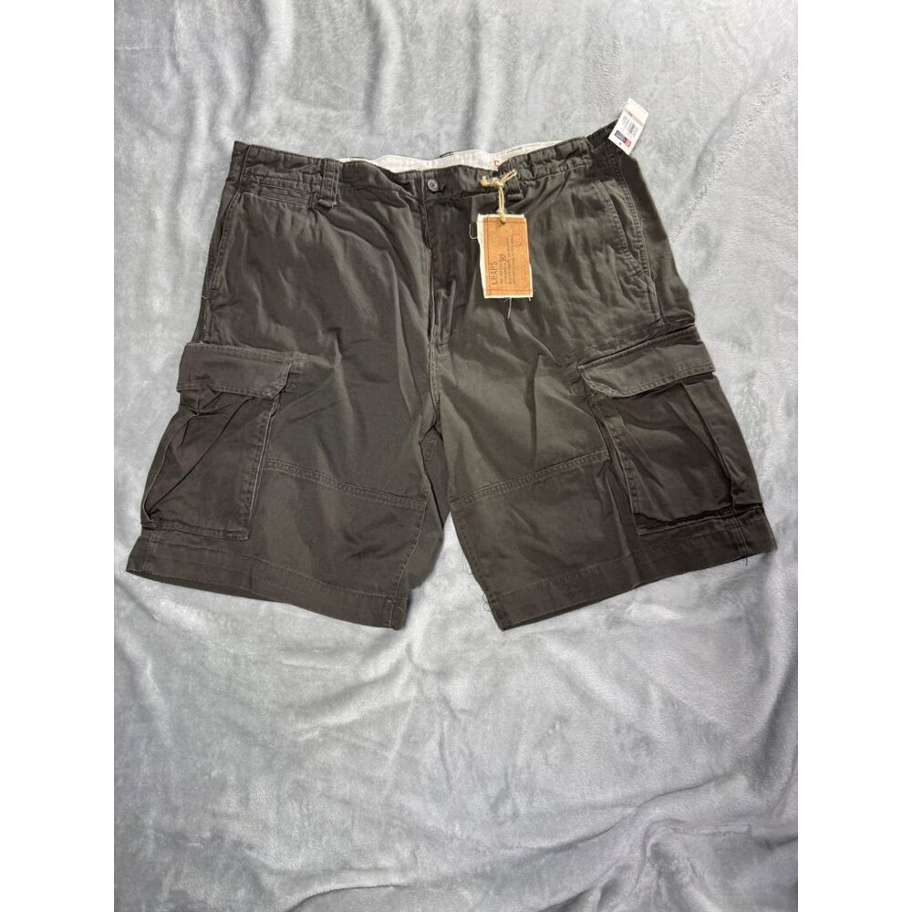 Chaps Mens Cargo Shorts Size 42 100% Cotton Dark Gray Durable Comfortable Summer